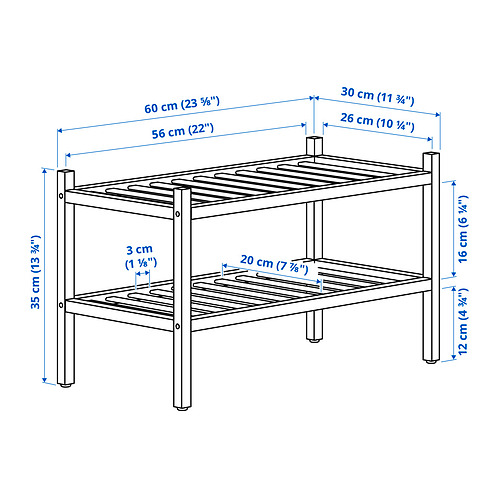 VASSKÄR shoe rack