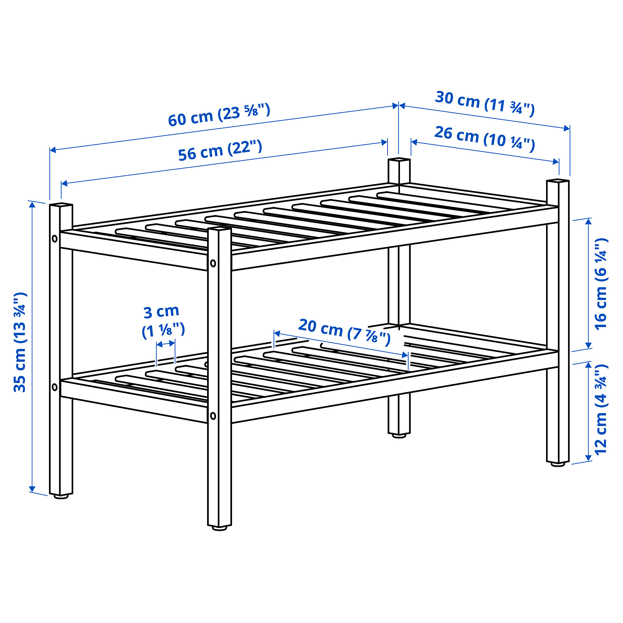 VASSKÄR shoe rack