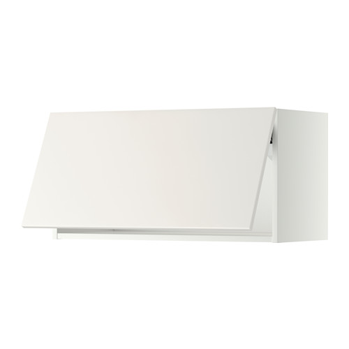 METOD - 橫式壁櫃附按壓開關, 白色/Veddinge 白色, 80x37x40 公分 | IKEA 線上購物 - PE357554_S4
