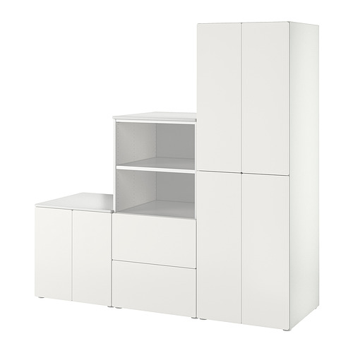 SMÅSTAD/PLATSA - storage combination, white/white, 180x57x181 cm | IKEA Taiwan Online - PE867026_S4