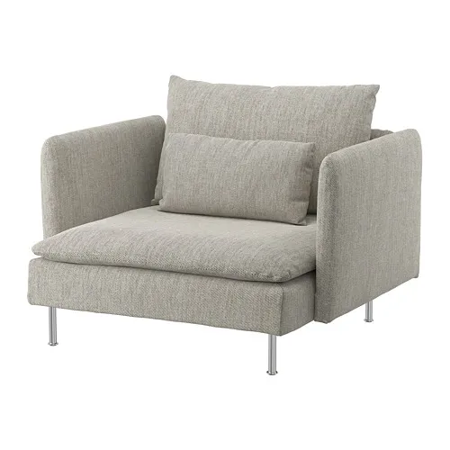 SÖDERHAMN - 扶手椅, Viarp 米色/咖啡色 | IKEA 線上購物 - PE768532_S4