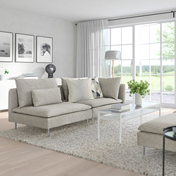SÖDERHAMN - 三人座沙發, 含開放式座椅/Fridtuna 深灰色 | IKEA 線上購物 - PE848967_S3