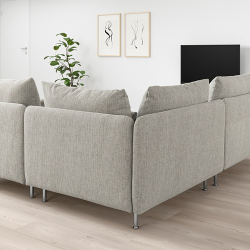 SÖDERHAMN - corner sofa, 3-seat, Viarp beige/brown | IKEA Taiwan Online - PE768556_S4