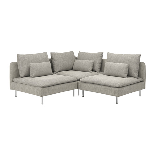 SÖDERHAMN - corner sofa, 3-seat, Viarp beige/brown | IKEA Taiwan Online - PE768555_S4