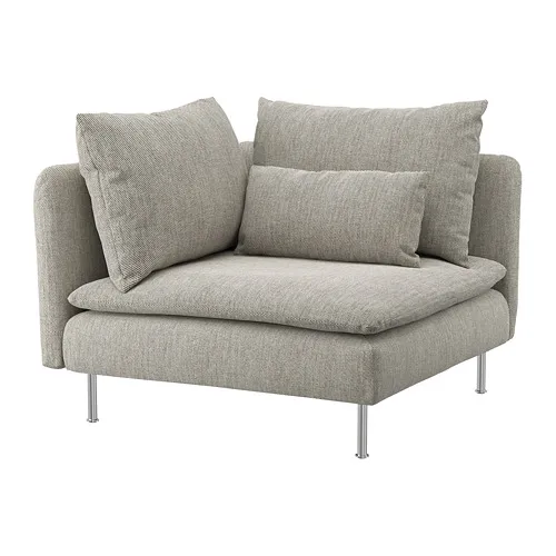 SÖDERHAMN - 轉角沙發, Viarp 米色/咖啡色 | IKEA 線上購物 - PE768594_S4