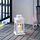 BORRBY - 柱狀蠟燭燭台, 室內/戶外用 白色 | IKEA 線上購物 - PE717539_S1