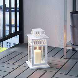 BORRBY - 柱狀蠟燭燭台, 室內/戶外用 黑色 | IKEA 線上購物 - PE719246_S3
