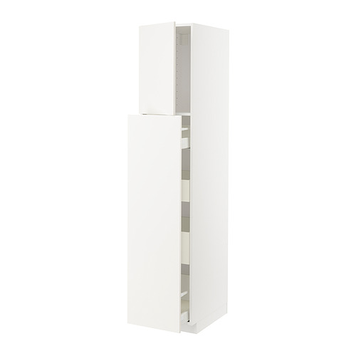 METOD/MAXIMERA - hc w p-o func 1dr/4drw, white/Veddinge white | IKEA Taiwan Online - PE824811_S4