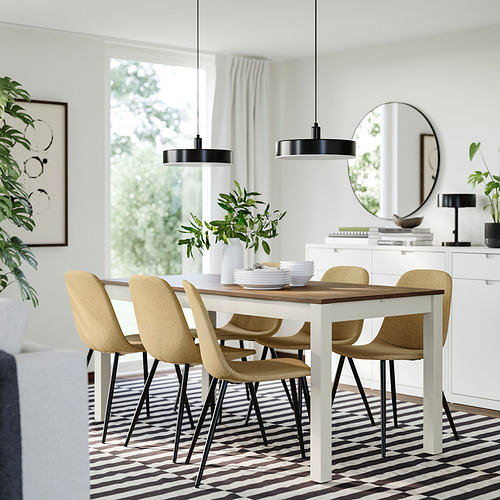 ÅLHULT/NORDMANSSKÄR 餐桌附6張餐椅