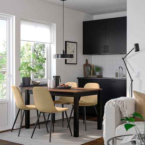 ÅLHULT/NORDMANSSKÄR 餐桌附4張餐椅