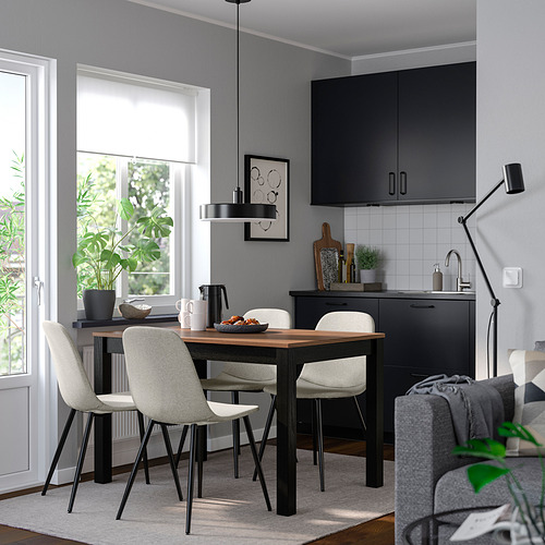 ÅLHULT/NORDMANSSKÄR 餐桌附4張餐椅