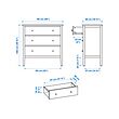GULLABERG chest of 3 drawers