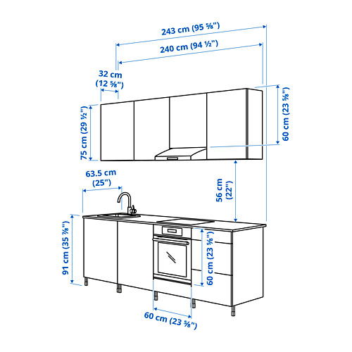 ENHET - kitchen, concrete effect | IKEA Taiwan Online - PE825018_S4