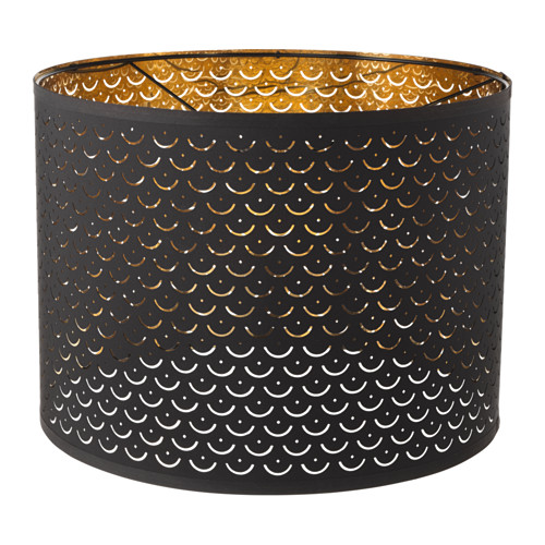 NYMÖ - lamp shade, black/brass-colour, 44 cm | IKEA Taiwan Online - PE632555_S4