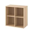 EKET - cabinet with 4 compartments, white stained oak effect | IKEA Taiwan Online - PE724757_S2 
