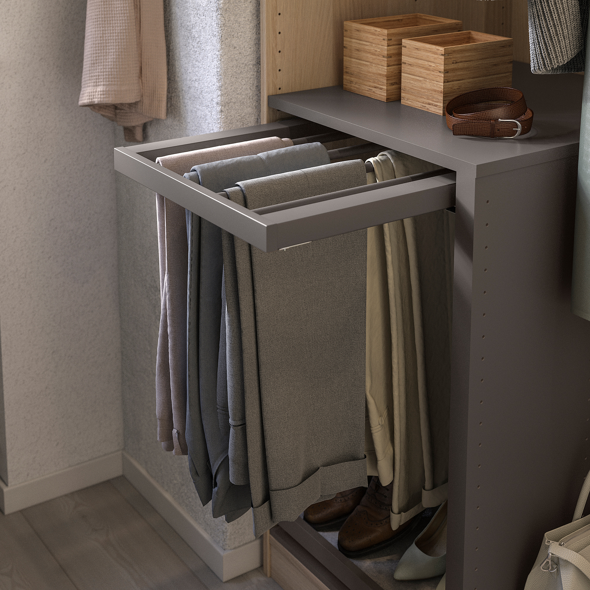 KOMPLEMENT pull-out trouser hanger