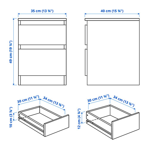 SLATTUM/KULLEN - bedroom furniture, set of 4 | IKEA Taiwan Online - PE867328_S4