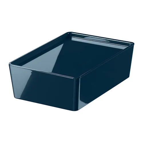 KUGGIS - box with lid, black-blue, 18x26x8 cm | IKEA Taiwan Online - E1007896_S4