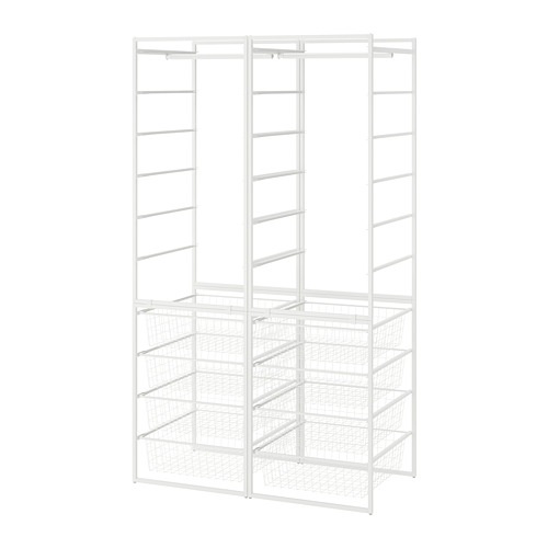 JONAXEL - wardrobe combination, white, 99x51x173 cm | IKEA Taiwan Online - PE732278_S4