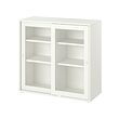 VIHALS - 玻璃滑門櫃, 白色, 95x37x90 公分 | IKEA 線上購物 - PE906388_S2 