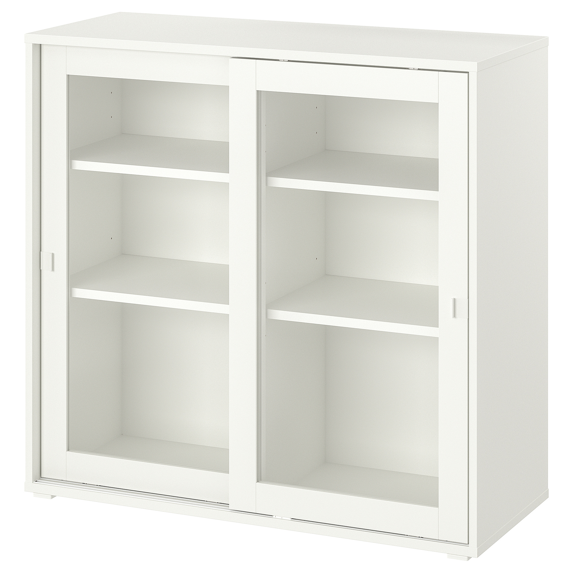 VIHALS cabinet with sliding glass doors