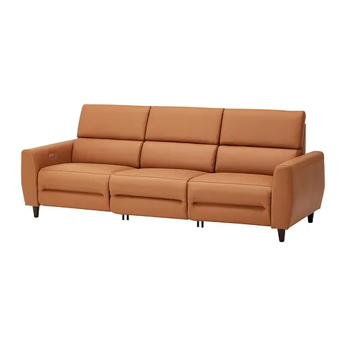 RULLERUM - 3-seat sofa w 2 electric recliners, Grann/Bomstad golden-brown | IKEA Taiwan Online - PE938431_S4