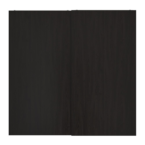 HASVIK - 滑門組, 黑棕色 梣木紋 | IKEA 線上購物 - PE724842_S4