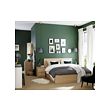 MALM bed frame, high, w 2 storage boxes