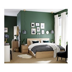MALM - high bed frame/2 storage boxes, black-brown/Lönset | IKEA Taiwan Online - PE698414_S3