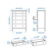 KILBERGET chest of 5 drawers