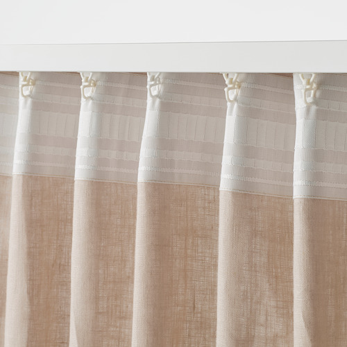 DYTÅG - 窗簾 2件裝, 米色 | IKEA 線上購物 - PE769394_S4