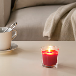 SINNLIG - scented candle in glass, Peach and orange/orange | IKEA Taiwan Online - PE699627_S3