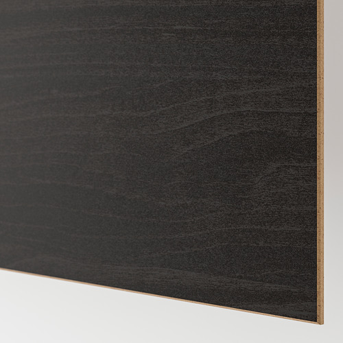 MEHAMN - 4 panels for sliding door frame, black-brown stained ash effect/brown stained ash effect | IKEA Taiwan Online - PE724938_S4