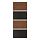 MEHAMN - 4 panels for sliding door frame, black-brown stained ash effect/brown stained ash effect | IKEA Taiwan Online - PE724940_S1