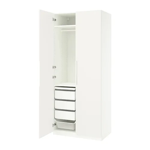 PAX/TONSTAD - 衣櫃/衣櫥組合, 白色/淺乳白色, 100x60x236 公分 | IKEA 線上購物 - PE938533_S4