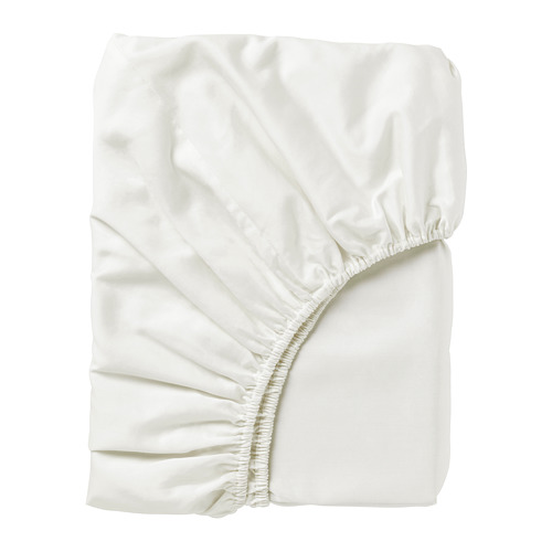 NATTJASMIN - fitted sheet, white, 150x200 cm | IKEA Taiwan Online - PE681032_S4