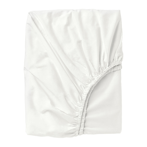 ULLVIDE - fitted sheet, white | IKEA Taiwan Online - PE681036_S4