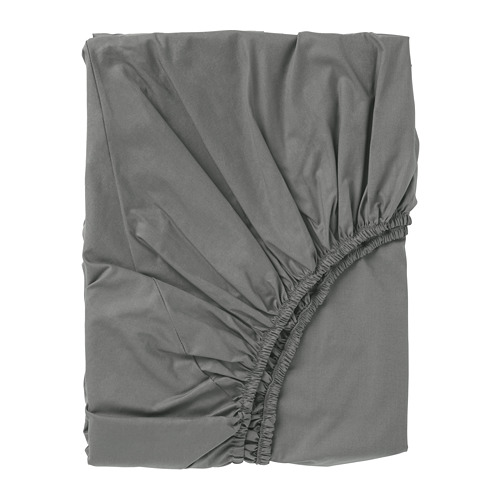 ULLVIDE - fitted sheet, grey | IKEA Taiwan Online - PE681038_S4
