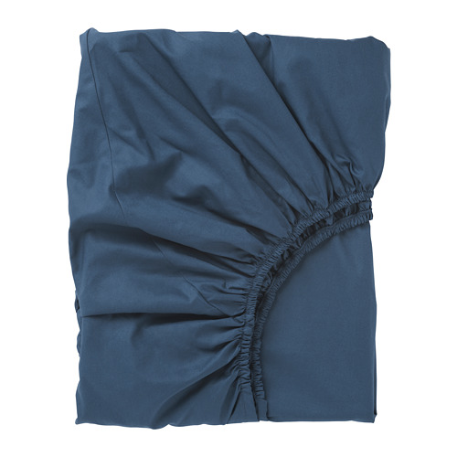 ULLVIDE - 雙人床包(150x200 公分), 深藍色 | IKEA 線上購物 - PE681037_S4