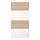 MEHAMN - 4 panels for sliding door frame, white stained oak effect/white, 100x201 cm | IKEA Taiwan Online - PE724946_S1