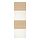 MEHAMN - 4 panels for sliding door frame, white stained oak effect/white, 75x236 cm | IKEA Taiwan Online - PE724949_S1