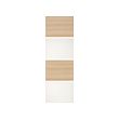 MEHAMN - 4 panels for sliding door frame, white stained oak effect/white | IKEA Taiwan Online - PE724949_S2 