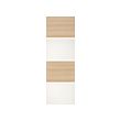 MEHAMN - 4 panels for sliding door frame, white stained oak effect/white, 75x236 cm | IKEA Taiwan Online - PE724949_S2 