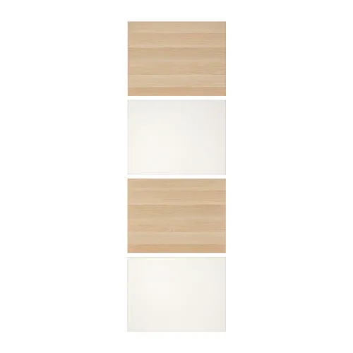MEHAMN - 滑門, 染白橡木紋/白色, 75x236 公分 | IKEA 線上購物 - PE724949_S4