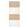 MEHAMN - 4 panels for sliding door frame, white stained oak effect/white, 100x236 cm | IKEA Taiwan Online - PE724947_S1