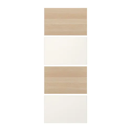 MEHAMN - 滑門, 染白橡木紋/白色, 75x201 公分 | IKEA 線上購物 - PE724948_S4
