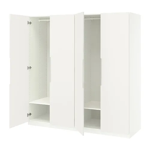 PAX/TONSTAD - 衣櫃/衣櫥組合, 白色/淺乳白色, 200x60x201 公分 | IKEA 線上購物 - PE938581_S4