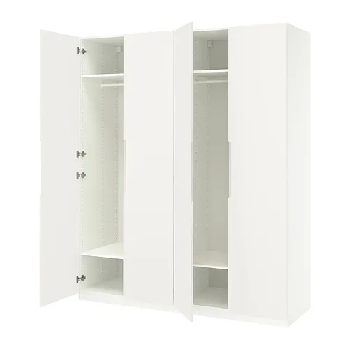 PAX/TONSTAD - 衣櫃/衣櫥組合, 白色/淺乳白色, 200x60x236 公分 | IKEA 線上購物 - PE938580_S4