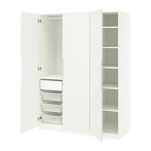 PAX/TONSTAD - 衣櫃/衣櫥組合, 白色/淺乳白色, 150x60x201 公分 | IKEA 線上購物 - PE938589_S4