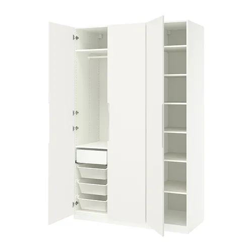 PAX/TONSTAD - 衣櫃/衣櫥組合, 白色/淺乳白色, 150x60x236 公分 | IKEA 線上購物 - PE938588_S4